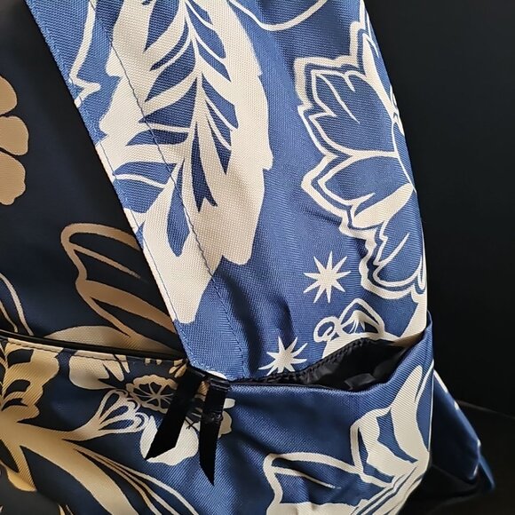 NWT ADIDAS x FARM Rio Collab nylon Backpack floral Blue and white - Picture 4 of 7